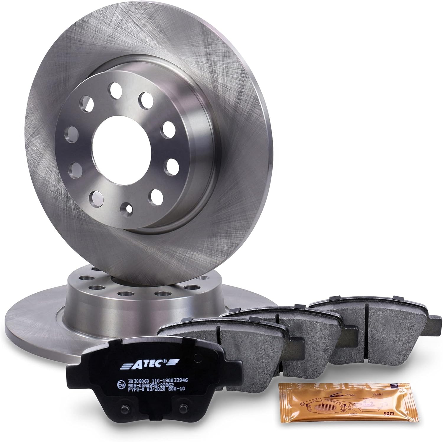 ATEC Germany Bremsenset Hinterachse inkl. Bremsscheiben Ø 272 mm Voll   Bremsbeläge Hinten ...